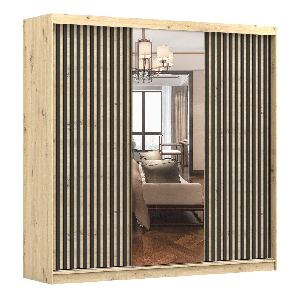 Idzczakmeble Šatní skříň Werona 3D 233 cm