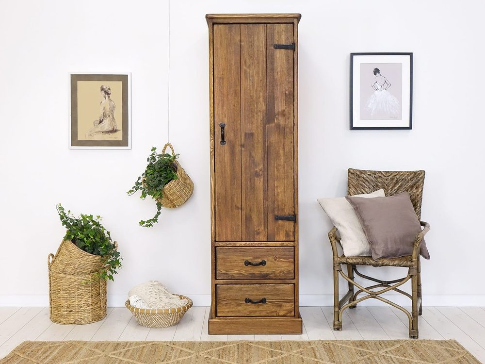 Seart Masivní šatní skříň Rustyk 57 cm