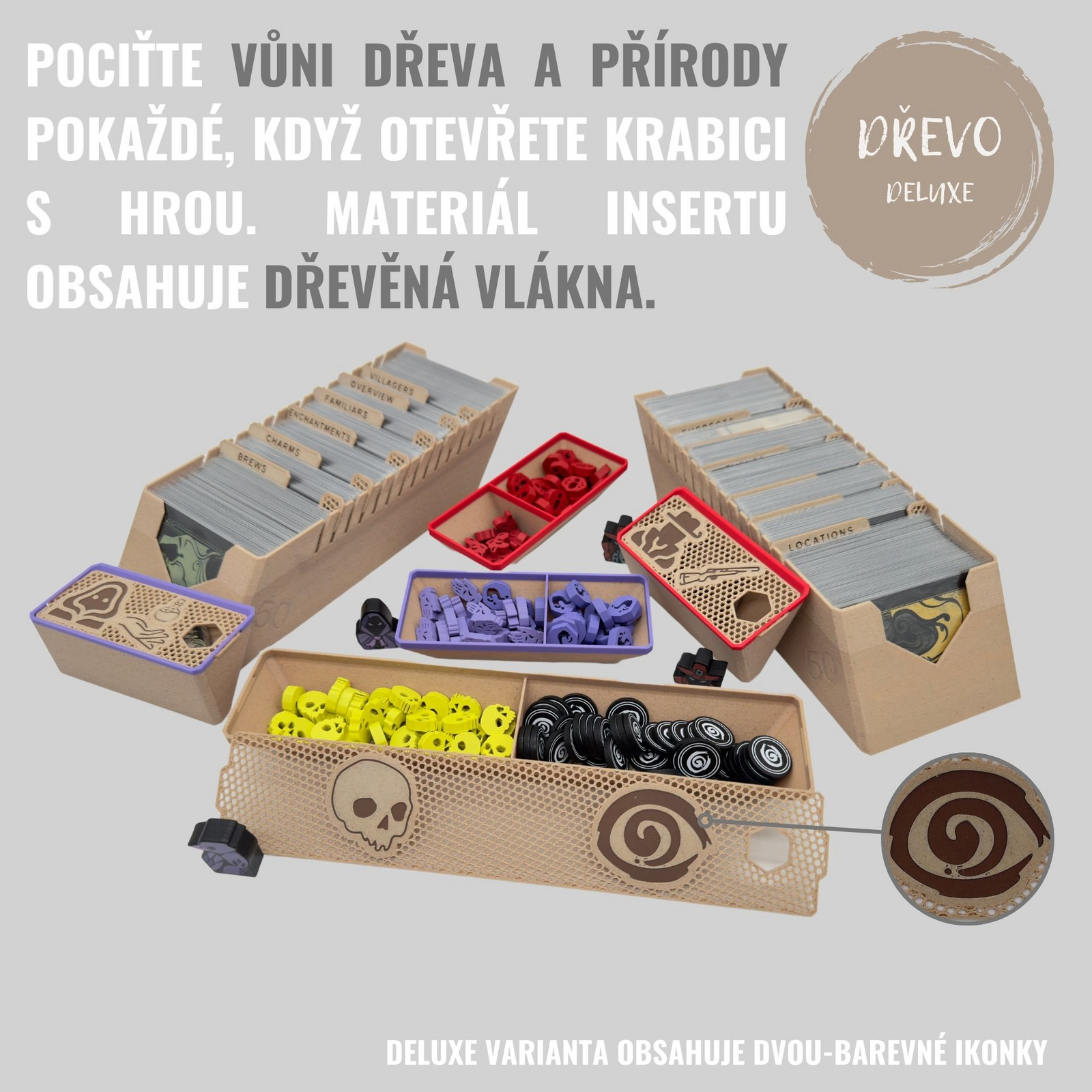 Junta Kacíř: Zkáza Roanoke - INSERT do hry (79277) Barva: Deluxe dřevo