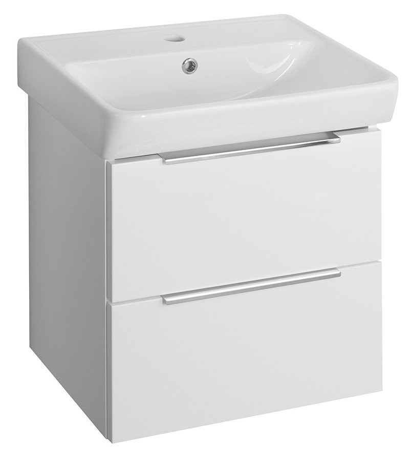 Bruckner NEON skříňka s keramickým umyvadlem 50x41,5 cm, bílá