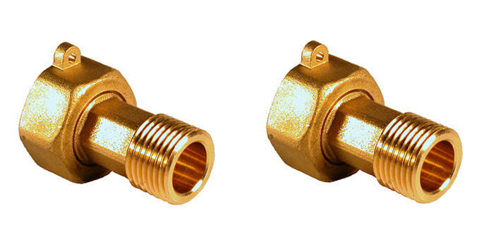 Eco produkty Mosazné půlšroubení k vodoměru 1