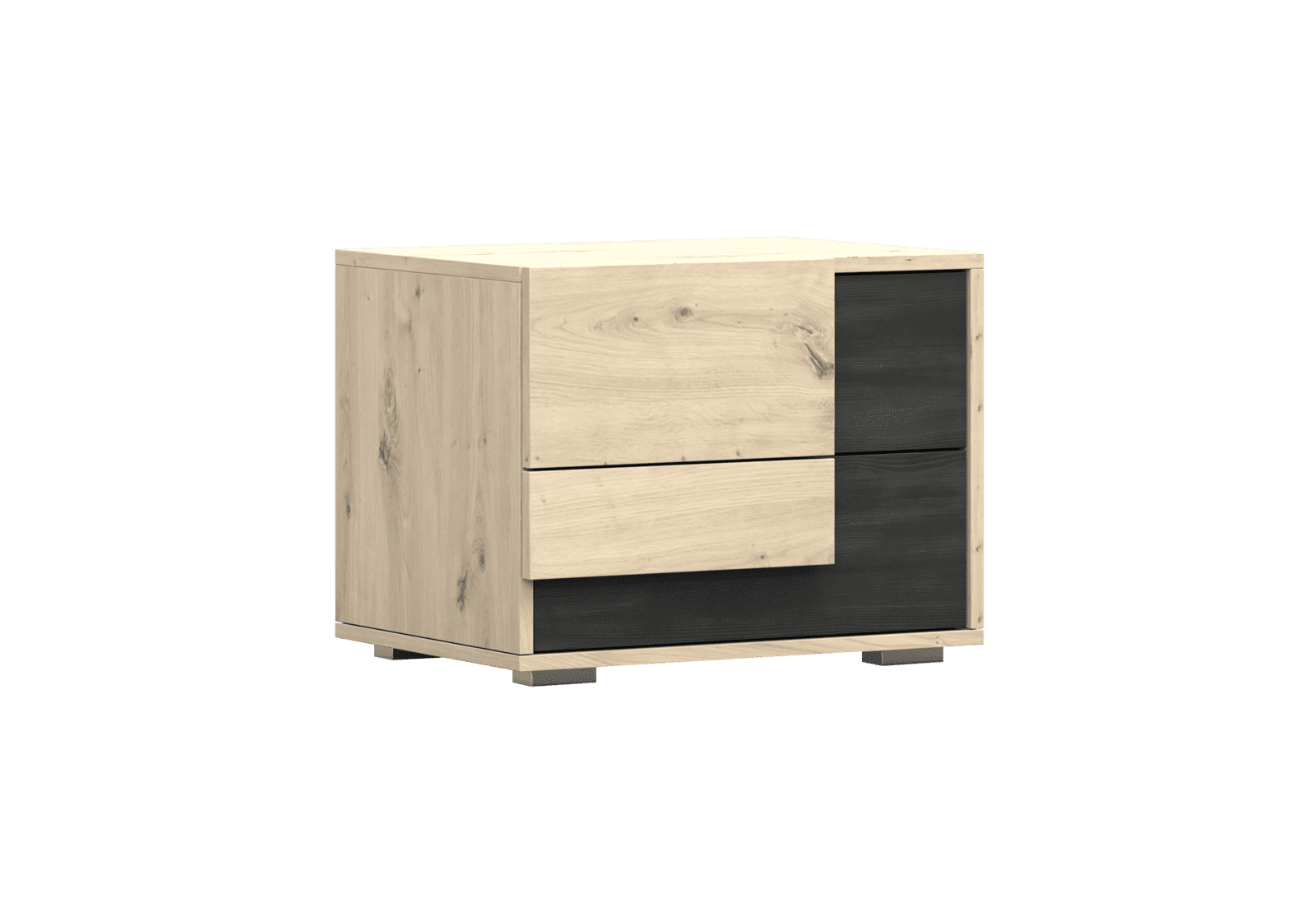 IDZ Noční stolek BAFRA, 54 cm Dub Artisan/Norská borovice