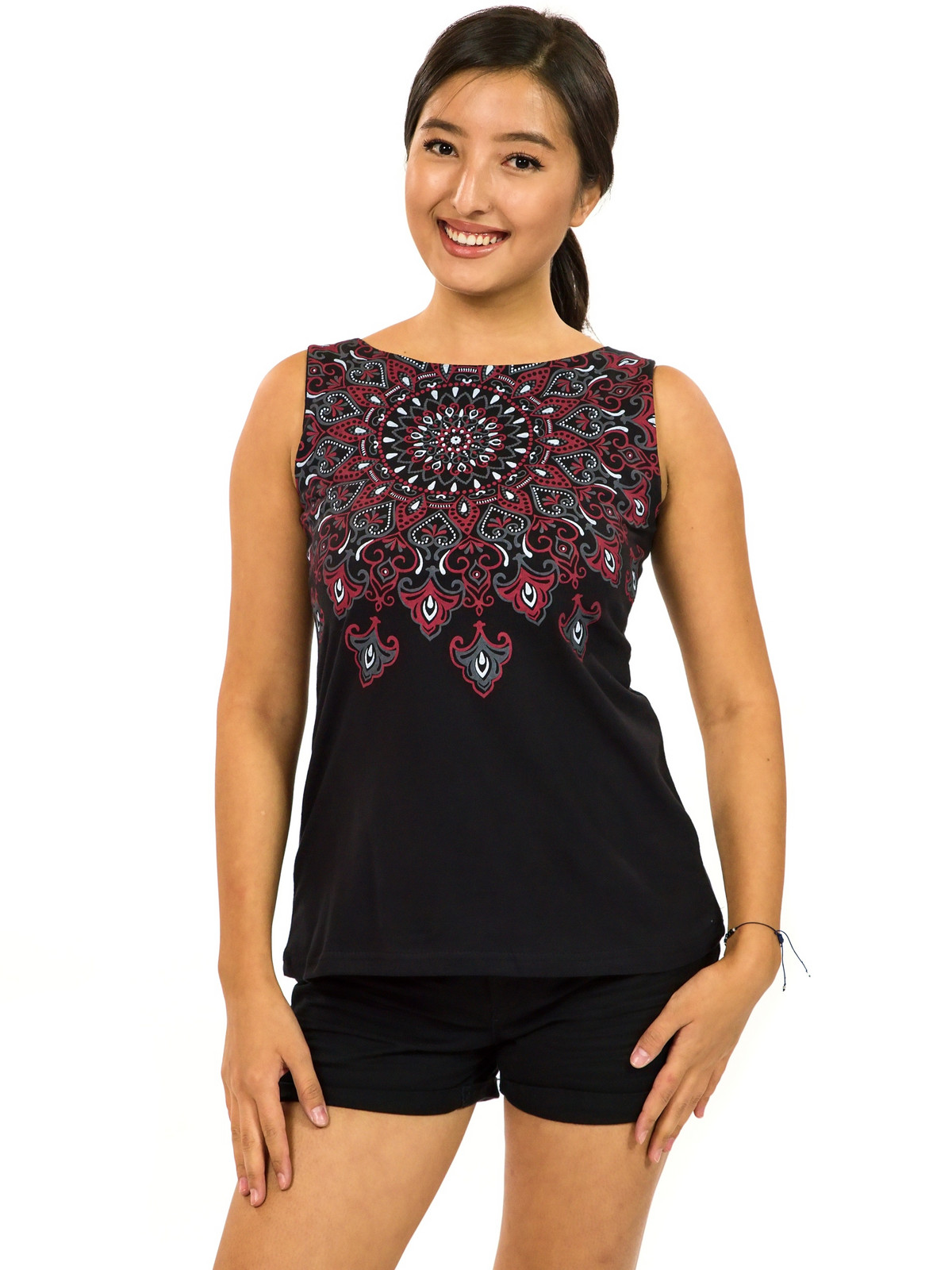 Himalife Tílko Sana - černá s červenou Velikost: XL