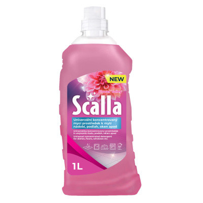 Scalla univerzální čistič Flower Volley růžový, 1 l