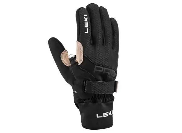 Leki PRC Premium ThermoPlus Shark běžecké rukavice Black/Sand vel. 9.0