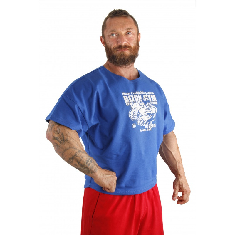 Bizon Gym Rag Top 500 - modrá Velikost: L