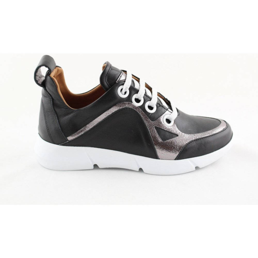 Wild 018335A.01 Dámské celokožené boty Black Platin 38