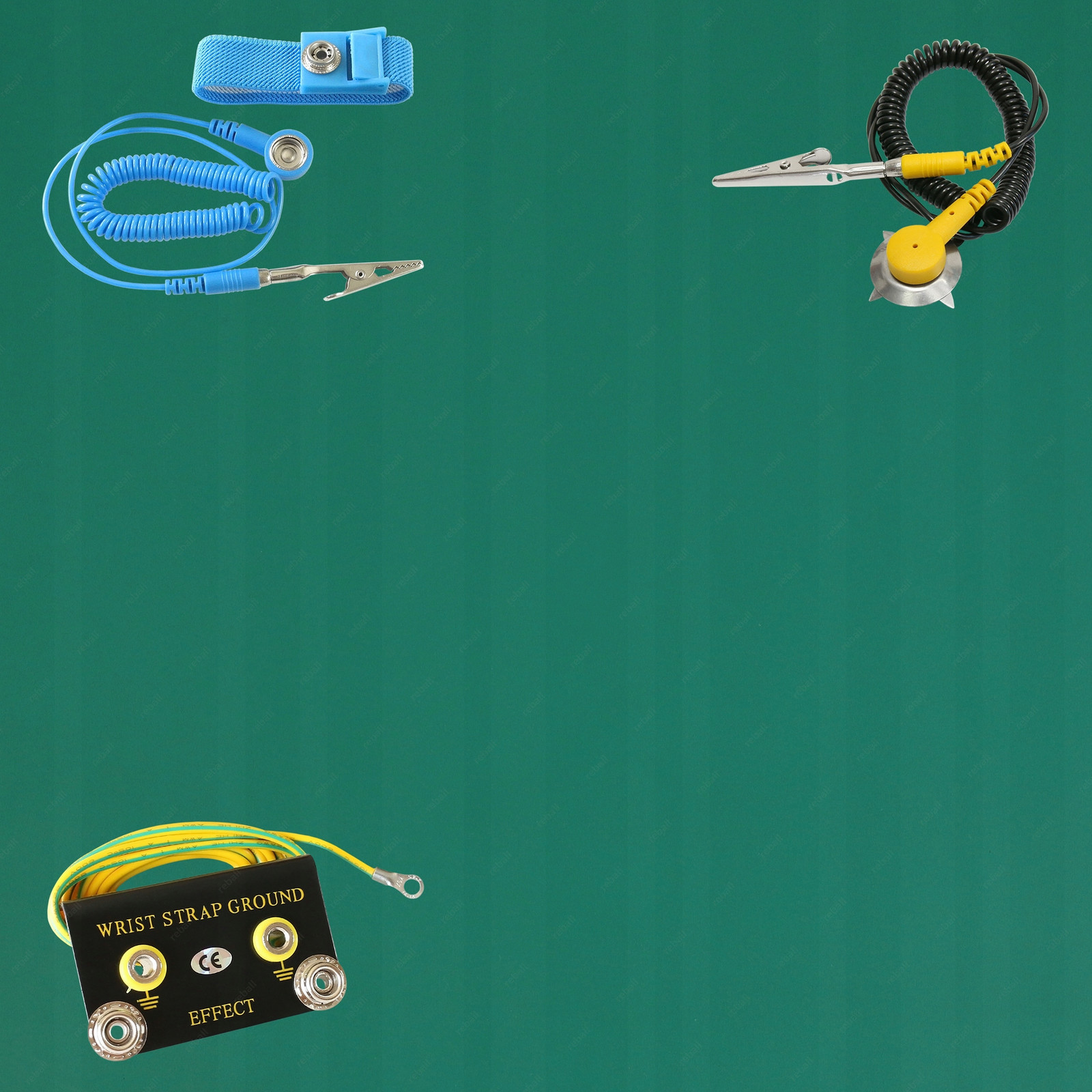 Bezzápachová Esd Servisní Podložka 600x800 2mm Zelená Matná Řemínek Kabel