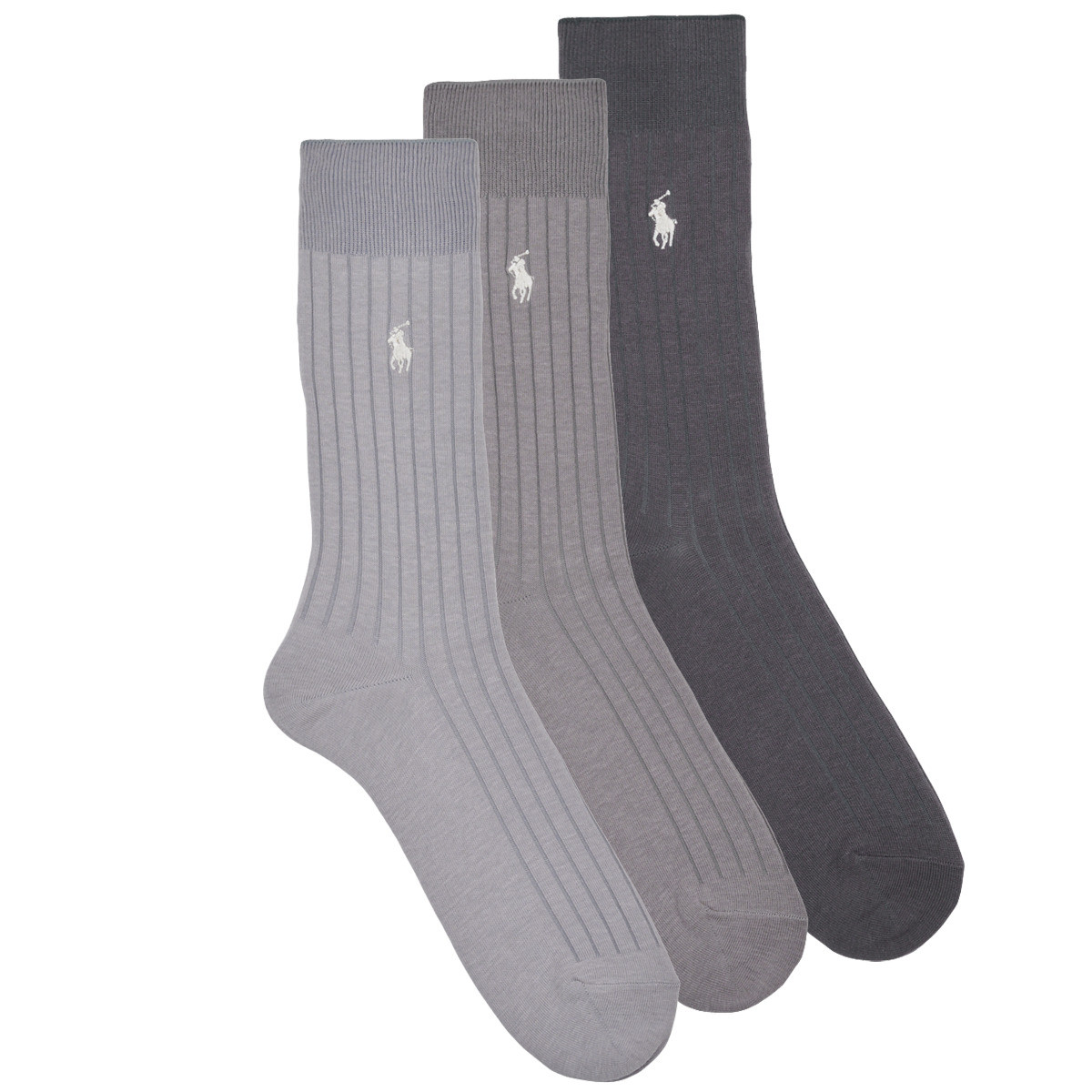 Polo Ralph Lauren  EGYPTIAN 3PK CREW SOCK 3 PACK  Šedá