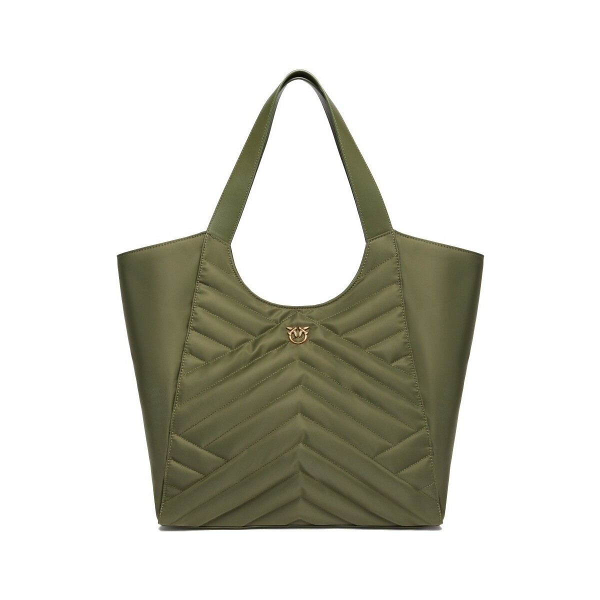 Pinko  TOTE BAG PUZZLE RECYCLE  Zelená