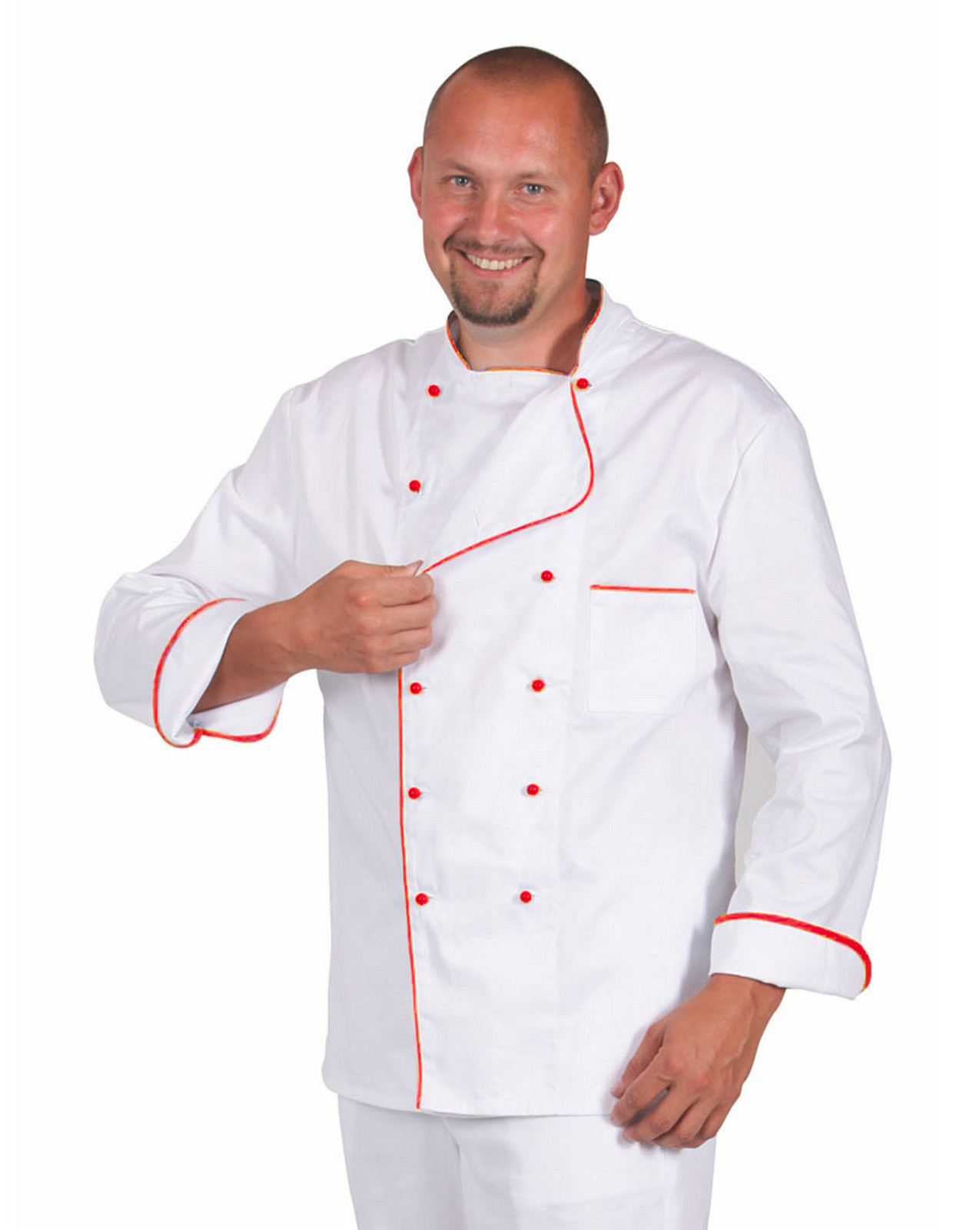 Inzep 0415 dvouřadý pánský RONDON bílá/červená 46 46