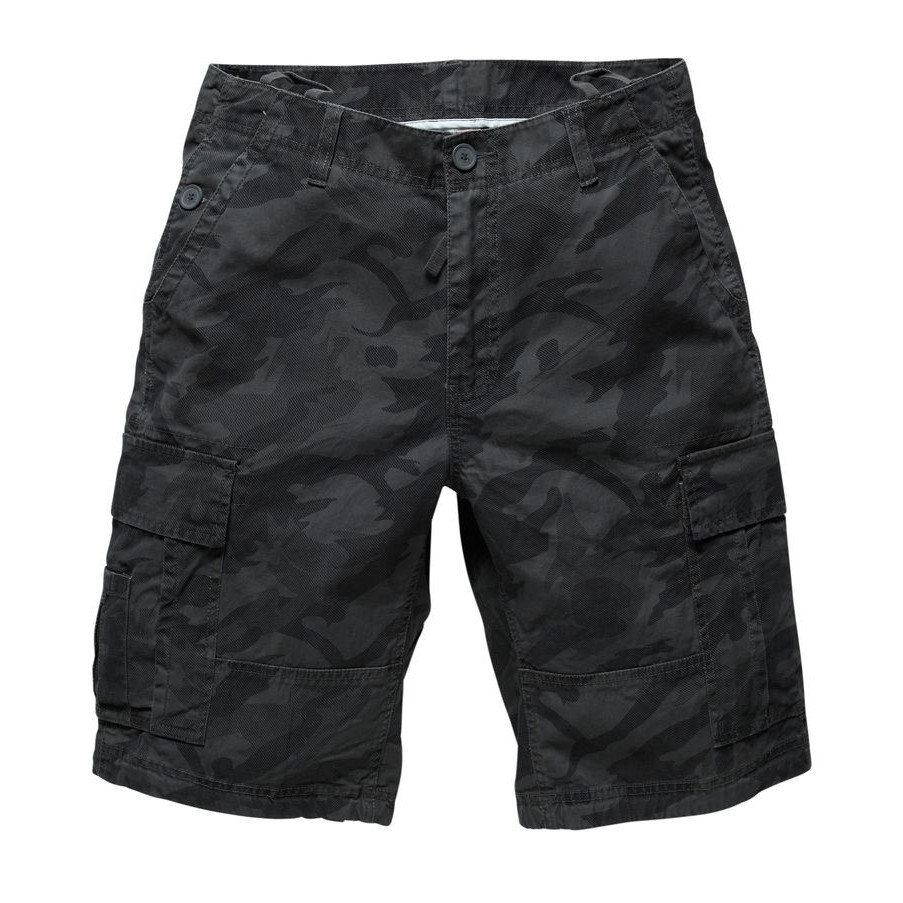 Kraťasy Vintage Industries Batten - blackcamo, XS