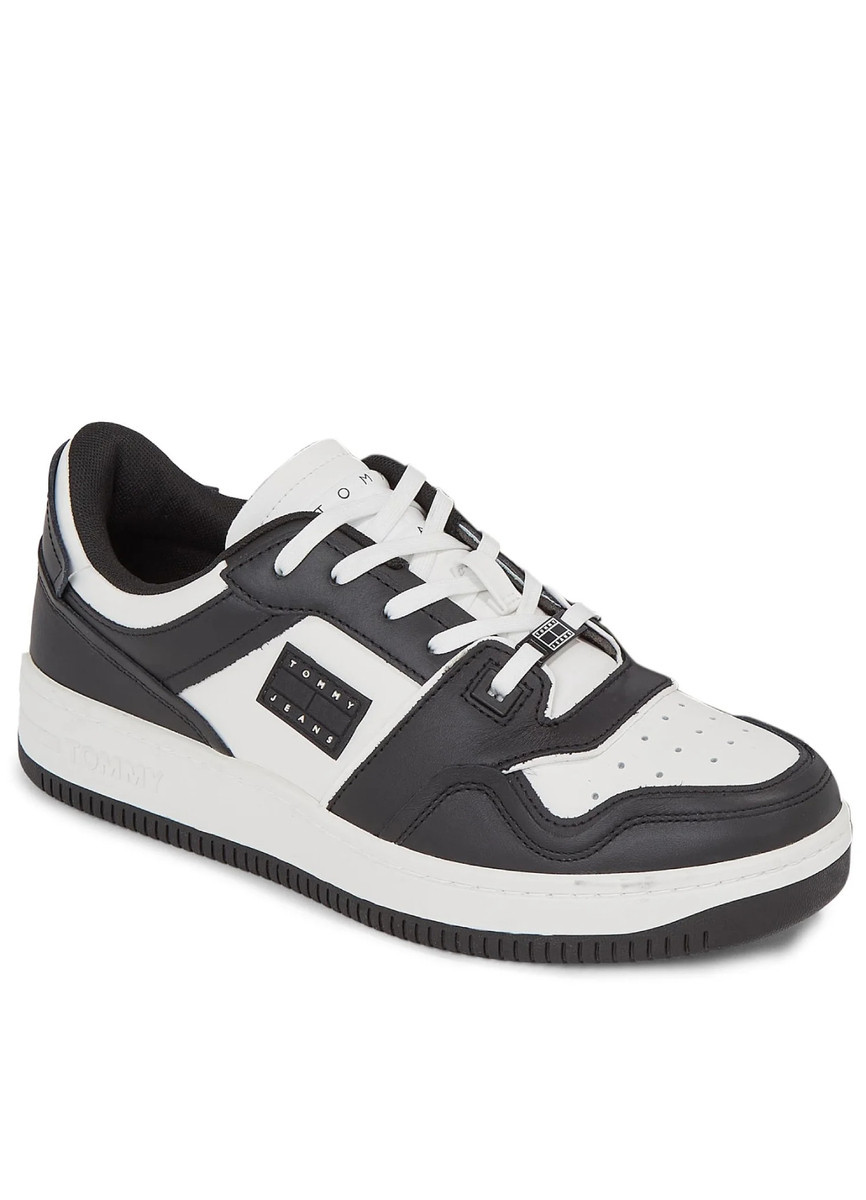 Tommy Jeans pánské černobílé tenisky - 41 (BDS)