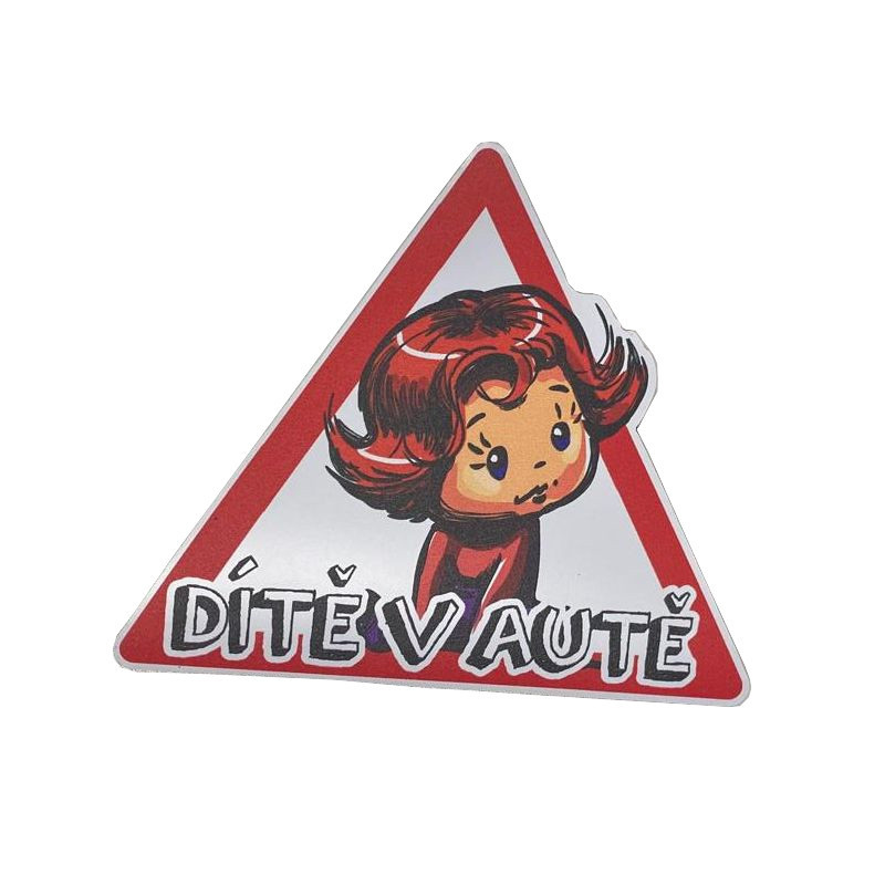 Magnetka dítě v autě (holčička)