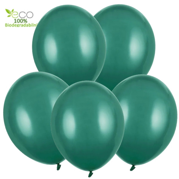 Balonky zelené lesklé 5 ks 30 cm