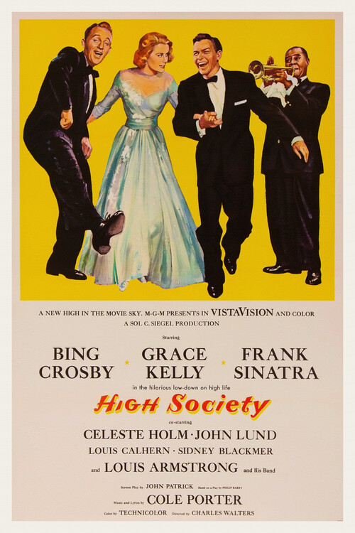 POSTERS Ilustrace High Society with Bing Crosby, Grace Kelly & Frank Sinatra, 26.7 × 40 cm