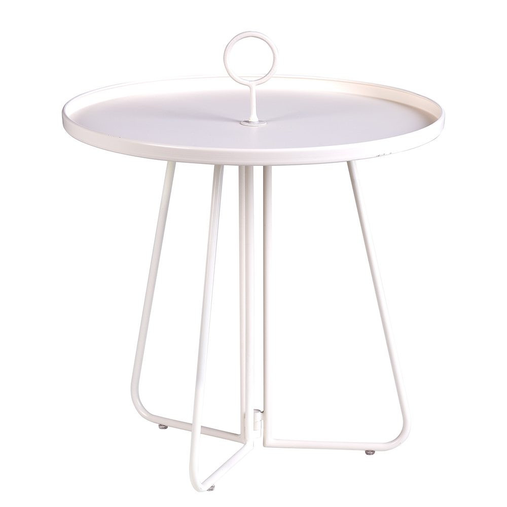 PORTER Odkládací stolek s rukojetí - krémová