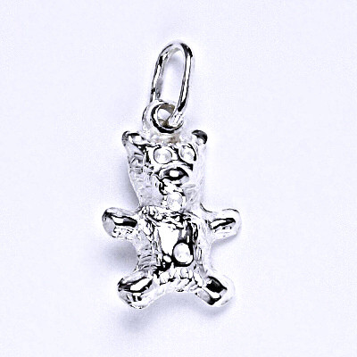 Stříbrný přívěšek, medvěd, přívěsek ze stříbra, váha 1,37 g