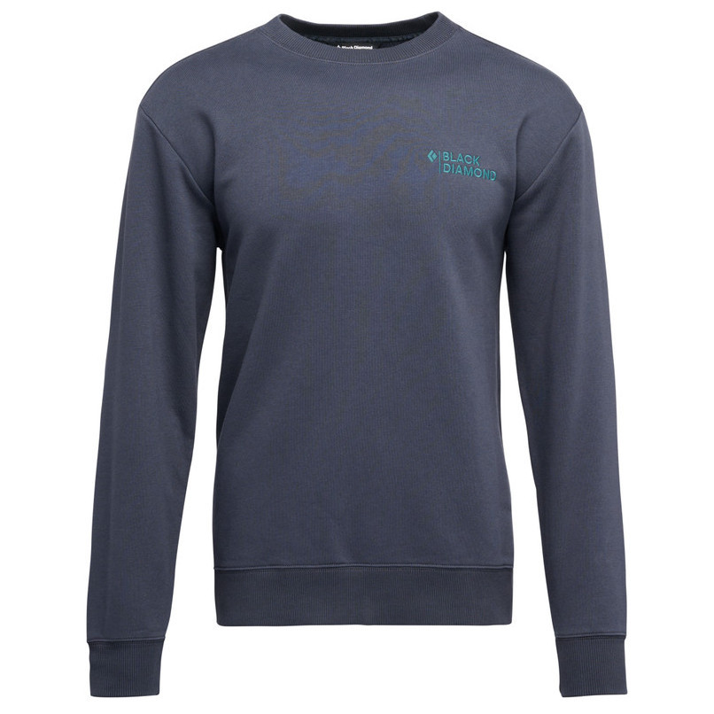 Pánská mikina Black Diamond M Mini Stacked Crewneck Velikost: M / Barva: šedá