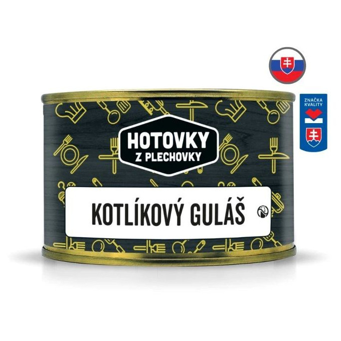 Hlavní jídlo Hotovky z plechovky Kotlíkový guláš 400ml