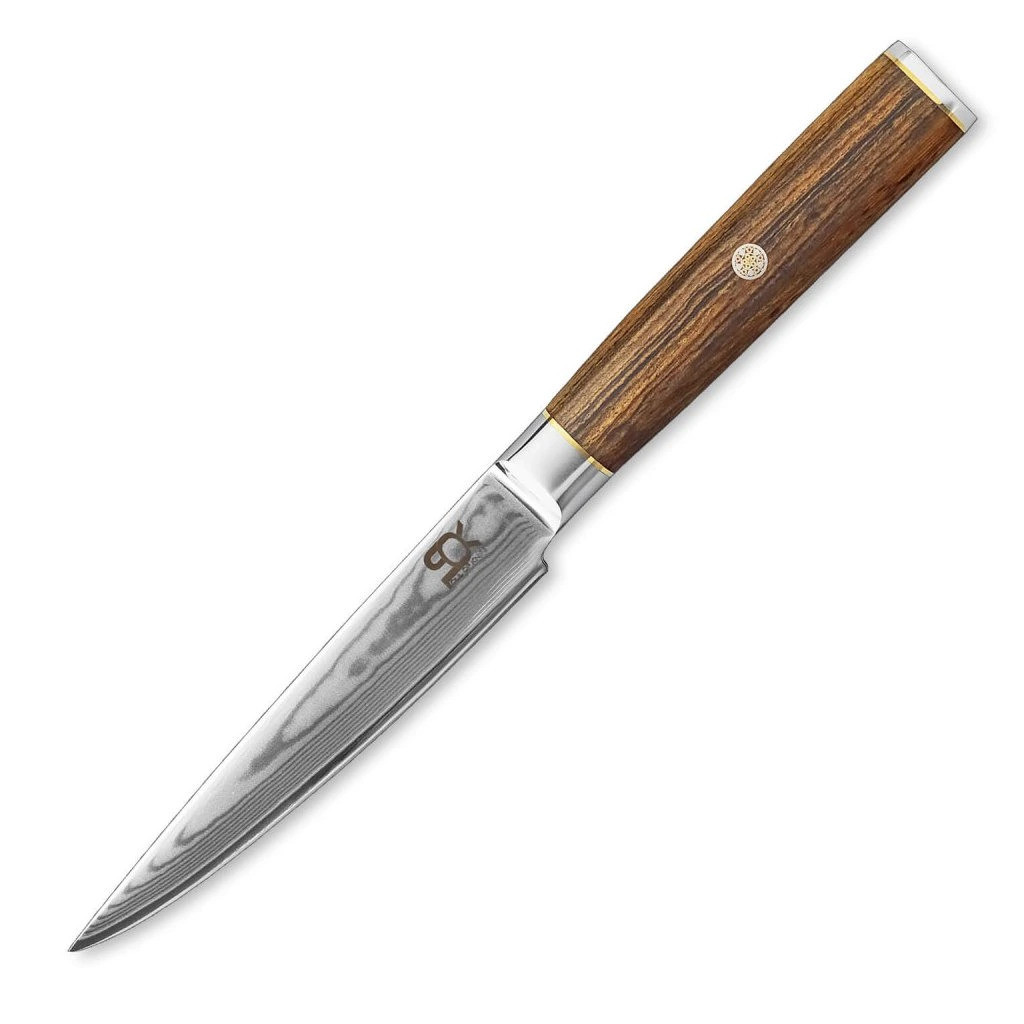 Univerzální nůž SOK COCOBOLO WHITE DAMASCUS 13 cm, hnědá, Dellinger