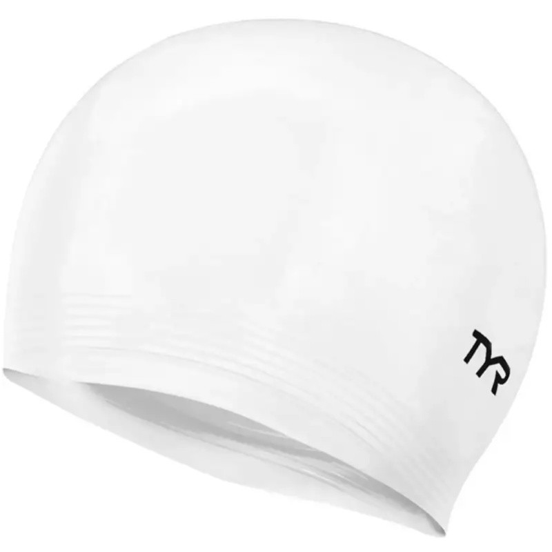 Plavecká čepice Tyr Latex Swim Cap Bílá