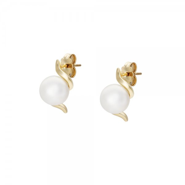 Náušnice s perlou 235-288-004552 3.10g