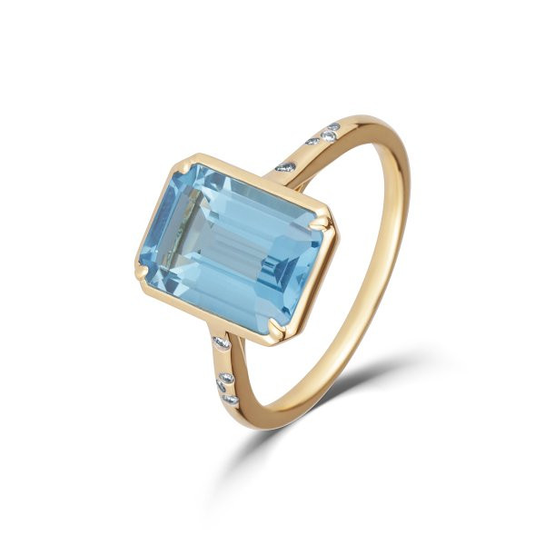 Prsten s topazem 224-957-BT67 57-3.80g