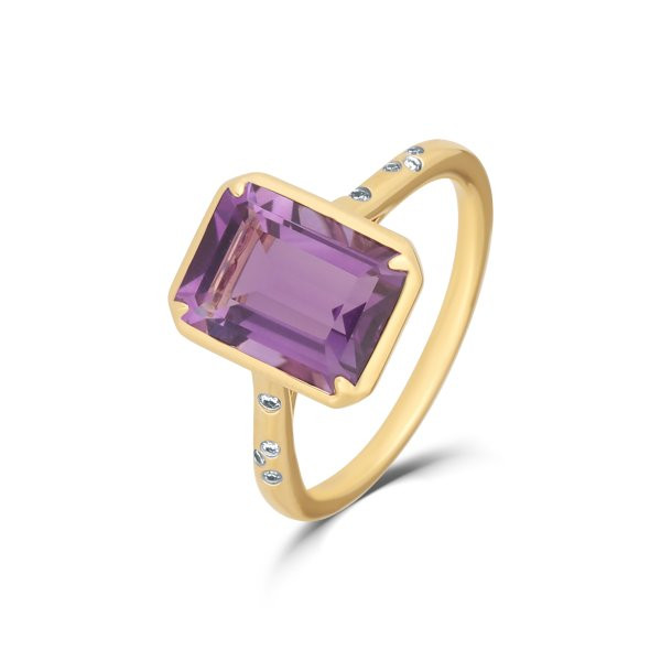 Prsten s ametystem 224-957-AM67 52-3.45g