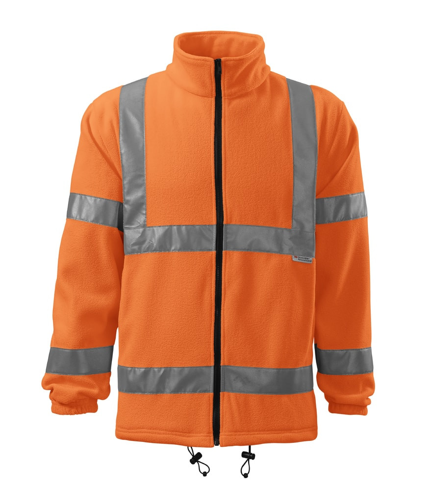 MALFINI Reflexní fleecová bunda HV Fleece Jacket - Reflexní oranžová | L