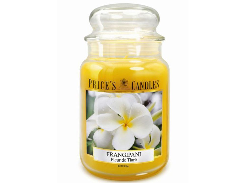 Price’s PRICE'S MAXI svíčka ve skle Frangipani - hoření 150h