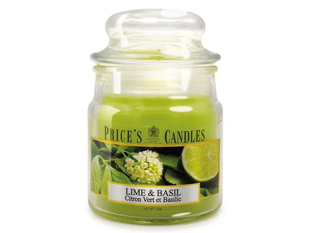 Price’s PRICE'S MINI svíčka ve skle Limetka&Bazalka - hoření 30h