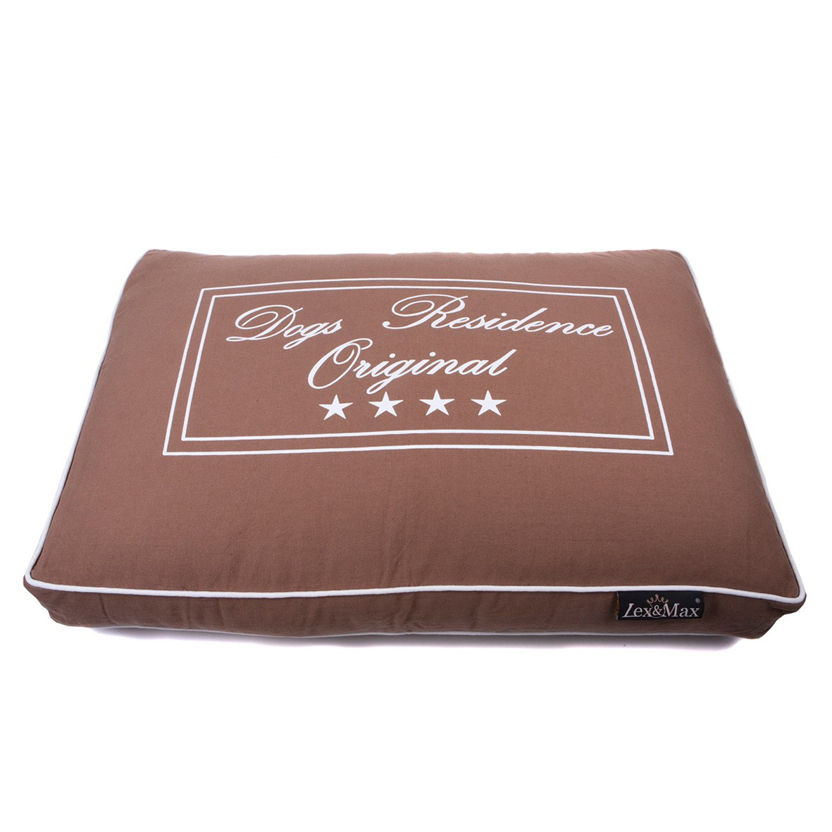 Lex & Max Luxusní potah na pelíšek pro psa Lex & Max Residence 90 x 65 cm | hnědý