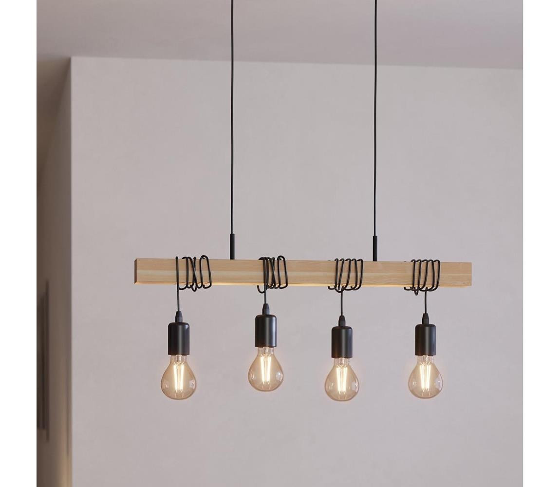 Eglo Eglo 32916 - Lustr na lanku TOWNSHEND 4xE27/60W/230V