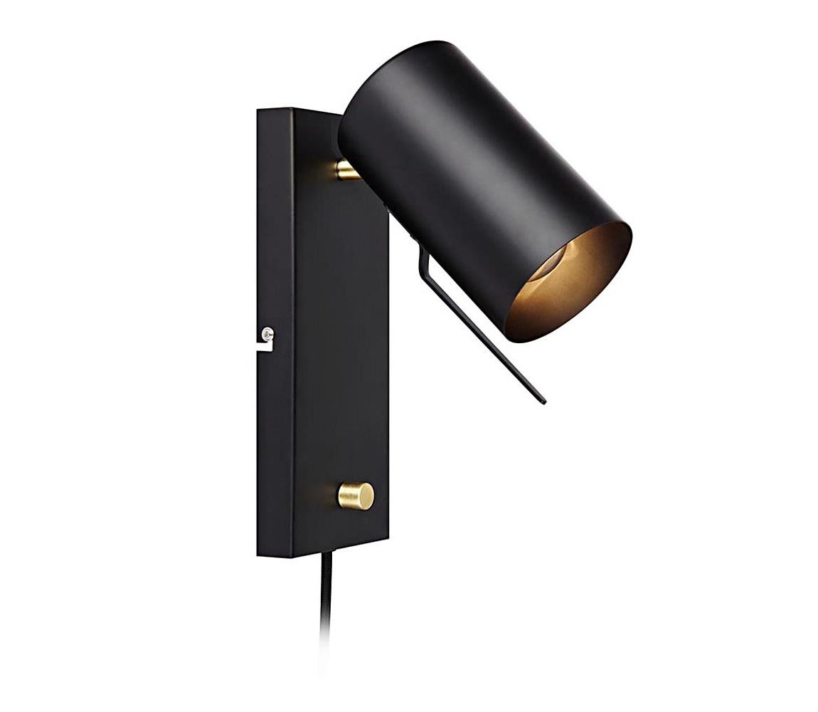 Markslöjd Markslöjd 106587 - Stmívatelné nástěnné svítidlo CARRIE 1xGU10/35W/230V černá