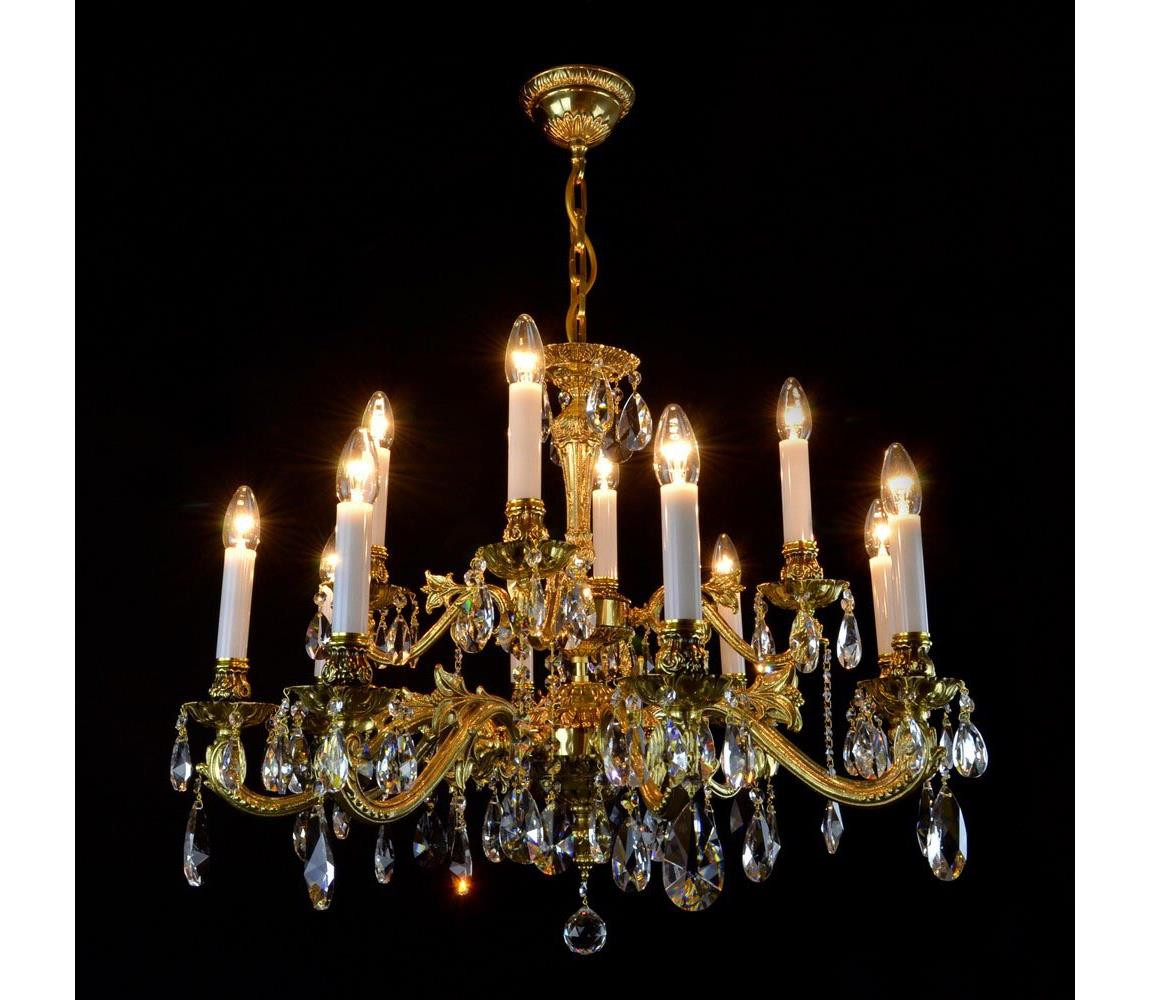 Wranovsky Wranovsky JWZ237121100 - Křišťálový lustr na řetězu AVIOR 12xE14/40W/230V