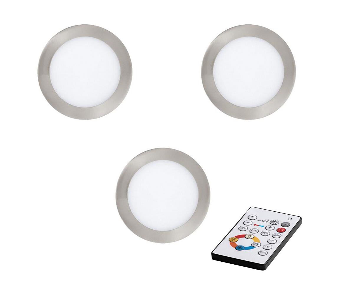 Eglo Eglo 78737 - SADA 3x LED Stmívatelné podhledové svítidlo TINUS LED/17W/230V + DO