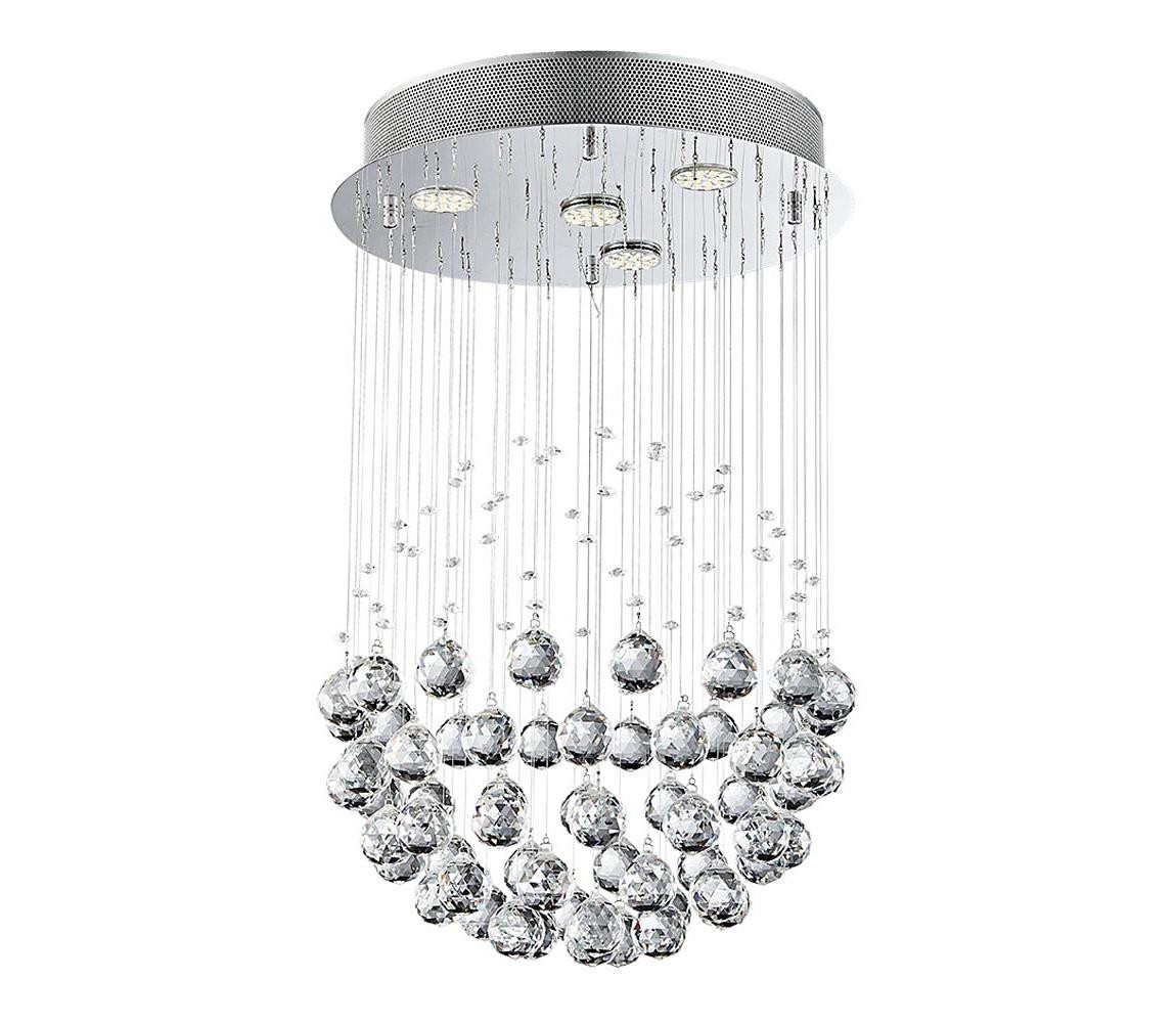 Luxera LUXERA  - Křišťálový přisazený lustr XAVER 4xGU10/50W/230V