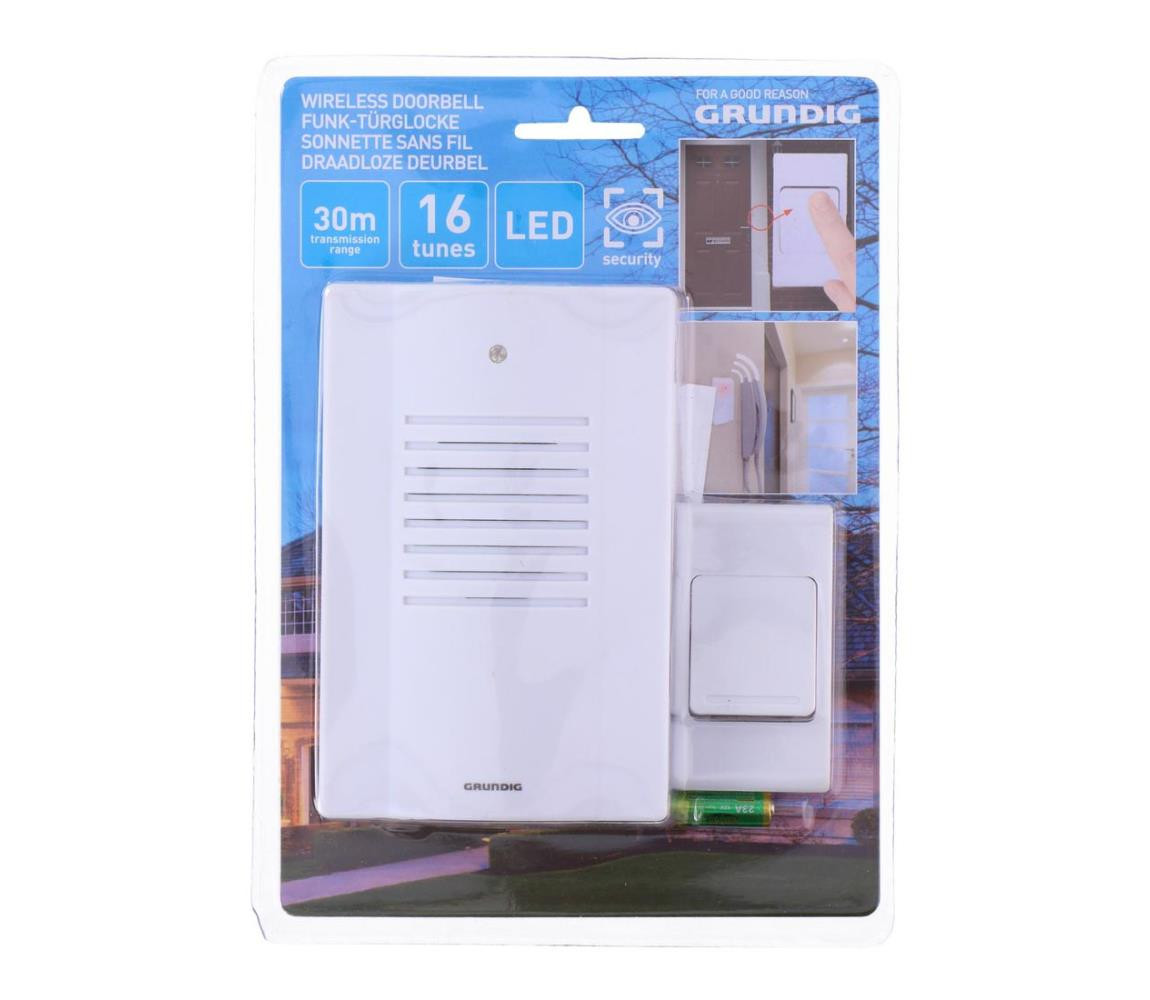 Grundig Grundig - Bezdrátový zvonek 16 melodií IP44