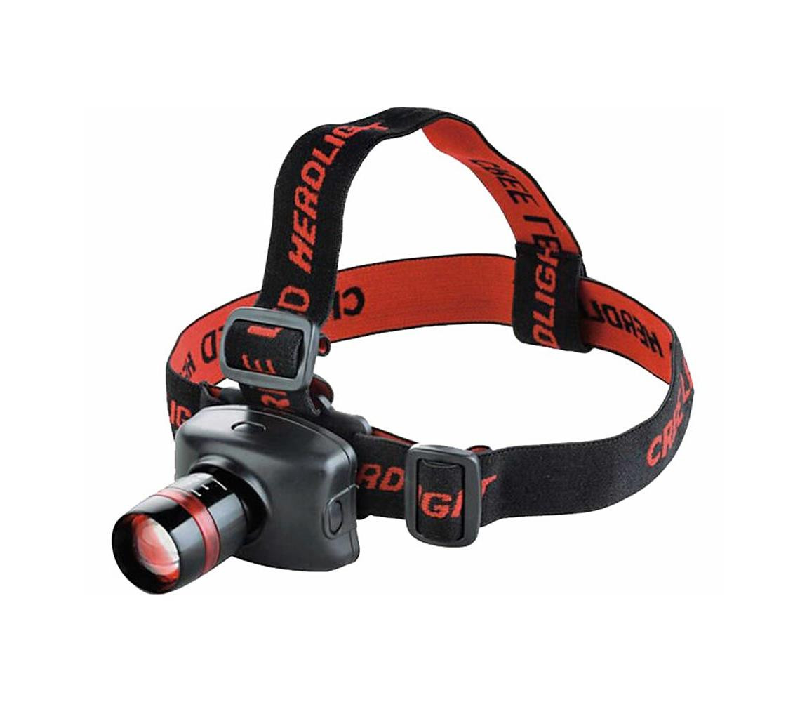 Extol Extol - LED Čelovka LED/3W/3xAAA černá/červená