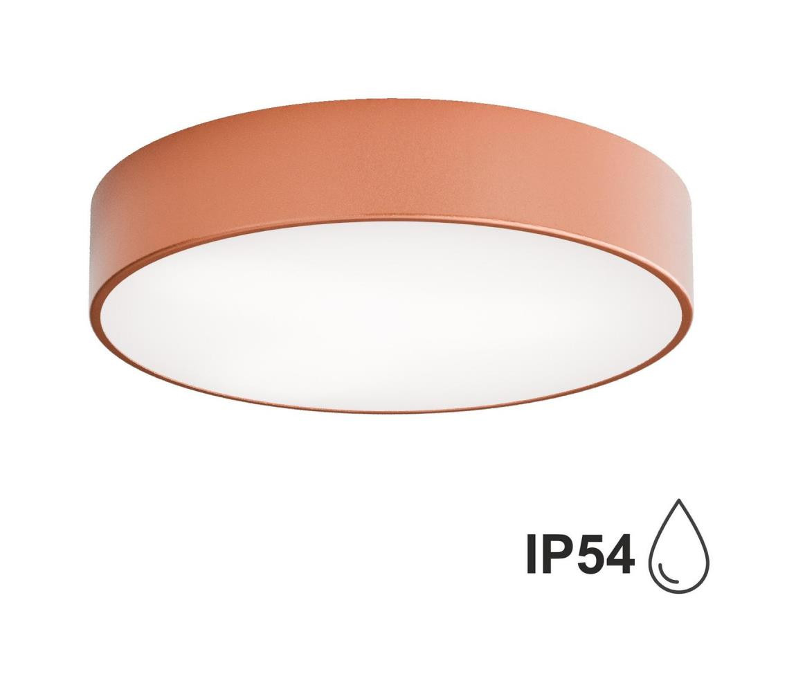 Venkovní stropní svítidlo se senzorem CLEO 3xE27/24W/230V pr. 40 cm měděná IP54