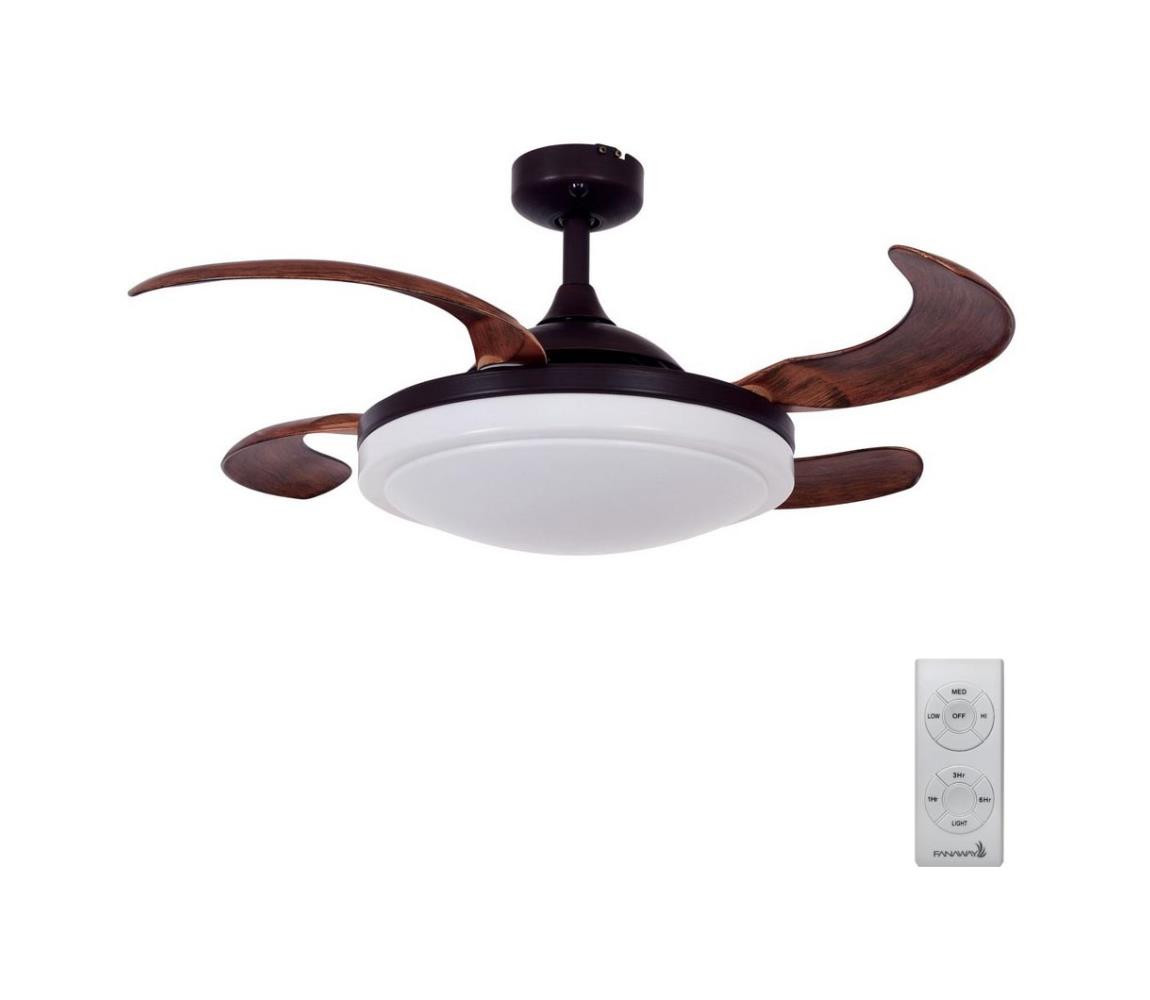 Lucci air FANAWAY 512120 - Stropní látor EVORA 2xE27/15W/230V + dálkové ovládání