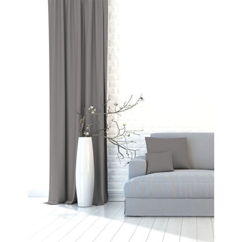 Výprodej Dekorační látky, Blackout UNI šedý, 150 cm