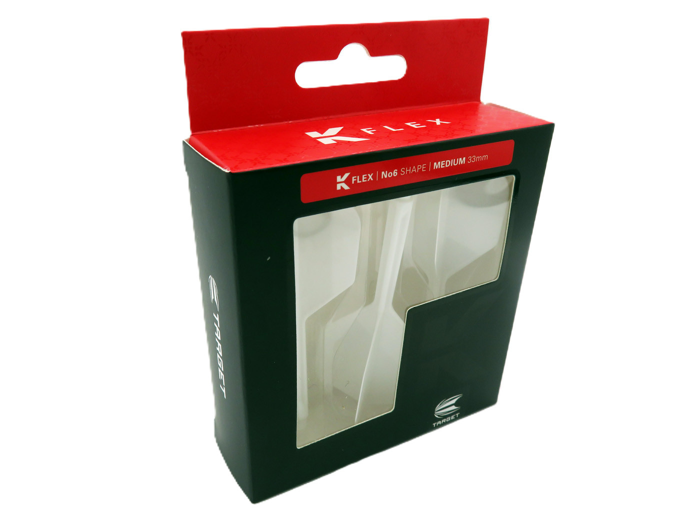 Target K-Flex No.6 Medium letky a násadky 33 mm bílé 3 ks