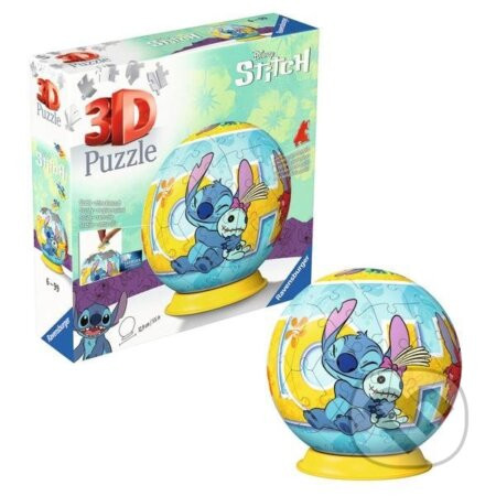3D Puzzle-Ball: Disney Stitch - Ravensburger
