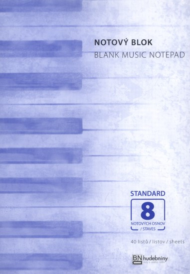 NOTOVÝ BLOK STAND. A5 8 OSNOV 40 LISTŮ | Neuveden