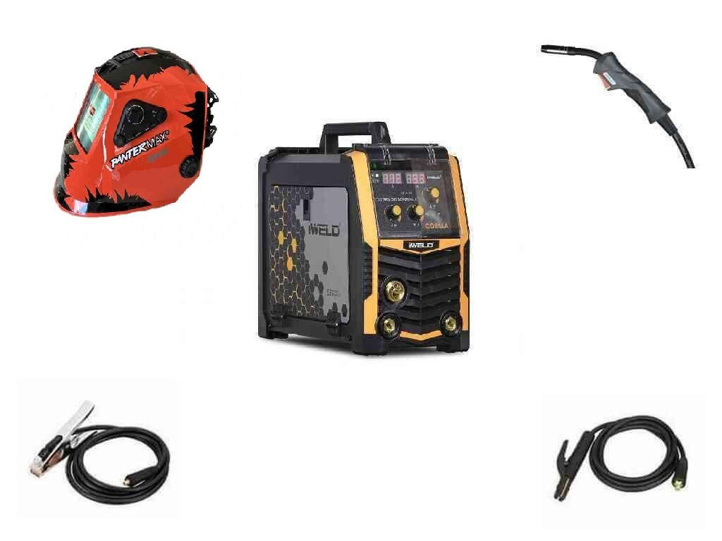 iWELD Svářečka PocketMig 205 SilverBack - výhodný SET Varianta: SET 2: svářečka s výbavou v popisu stroje + kukla profi