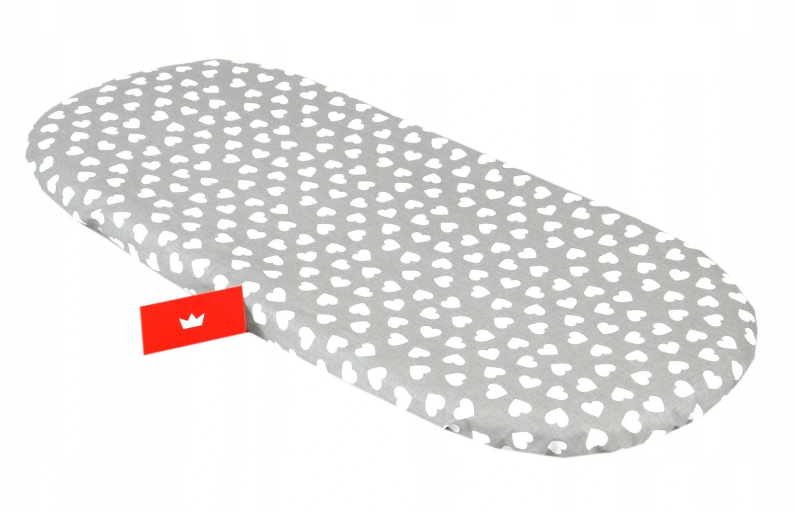 BBL Prostěradlo do kočárku - šedé srdíčko