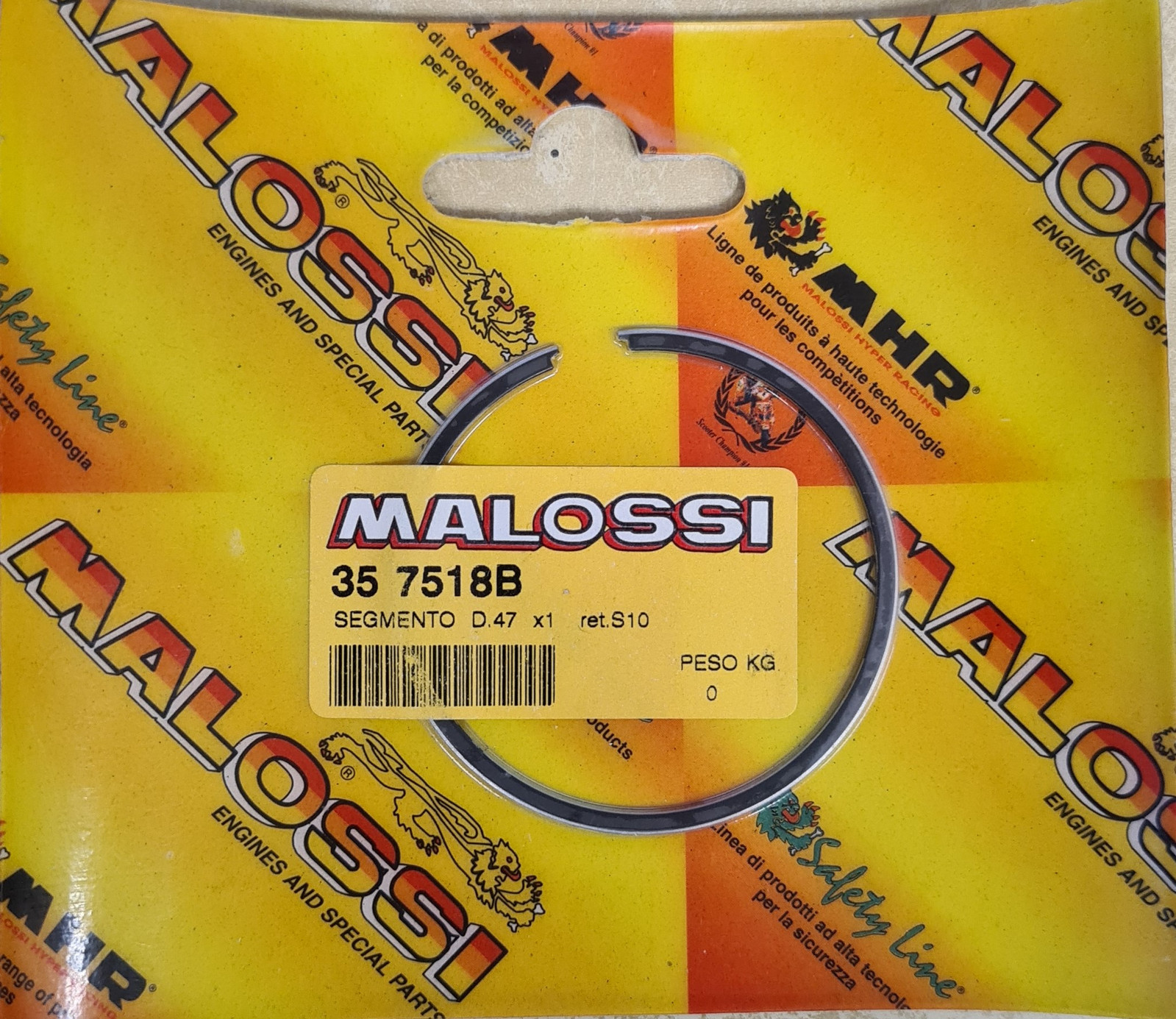Malossi Pístní kroužek Malossi, 47x1mm 357518B