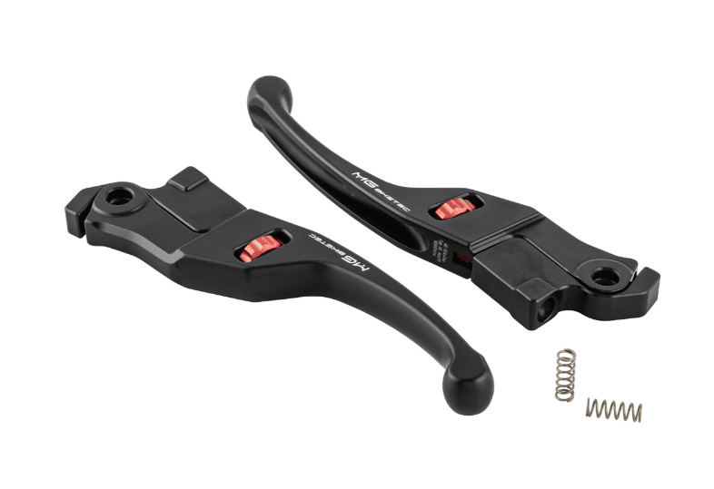MG Biketec Sada nastavitelných CNC brzdových páček MG Biketec, černý elox s červenou, Vespa GTS / ​GTS Super 125 / ​300 ccm (2023-) MG337523